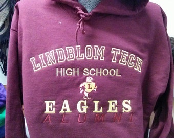 Embroidered Lindblom Alumni Hoody