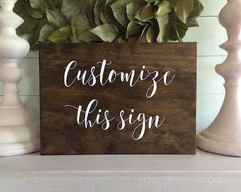 Custom wood Signs, Custom sign, Custom Sign for home, Custom signage, wooden signs, custom rustic wooden sign, custom font, C1