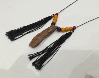 Driftwood necklace and beads