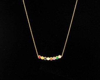 Birthstone Necklace, Family Birthstone Necklace, Mothers Necklace, Personalized Mothers Necklace, Birthstone Gifts, Mothers Jewelry, Dainty