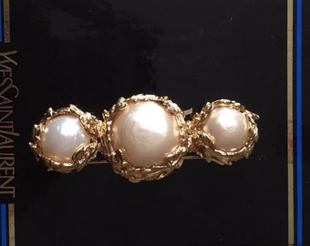 Original Yves Saint Laurent YSL brooch