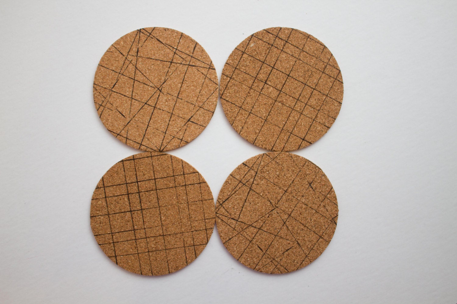 Double Sided Round Cork Coasters