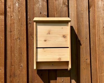 Single Chamber Cedar Bat House, Bat Conservation, Large Bat House, Natural Mosquito Control, Cedar Wood