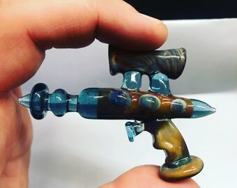 Ray gun borosilicate glass pendant