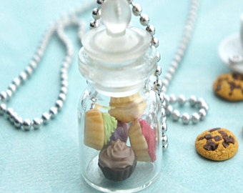 Cupcakes in a Jar Necklace