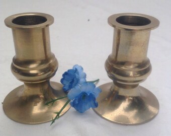 Vintage Brass Candlestick Holders 1970's