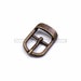 Egg-Shaped Shoe Buckle - Metal - 10mm - Antique Gold (1PCS)