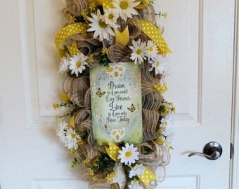 Spring Front Door Swag, Front Door Swag Spring, Spring Door Swag