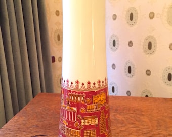 Wallendorf Mid Century Modern Berlin Cityscape Vase