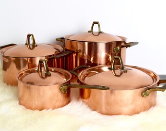Vintage Paul Revere copper pot...1801 Paul Revere copper stockpot...3 quart stockpot.