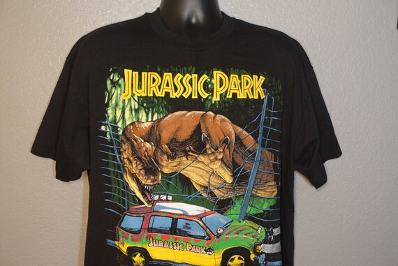 1993 RARE XL Jurassic Park - Jeep T. Rex Vintage T-Shirt