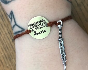 Once Upon A Time - Rumplestiltskin quote bracelet