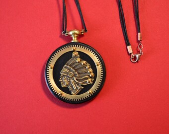 Handmade steampunk pendant