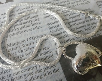 Silver Heart Pendant Necklace