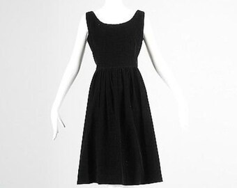 Medium 1960s Jumper Dress Black Corduroy Dress Sleeveless Dress Summer Dress Casual Jumper Corduroy Jumper Casual Dress Medium