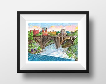 Monroe - illustration - giclee print