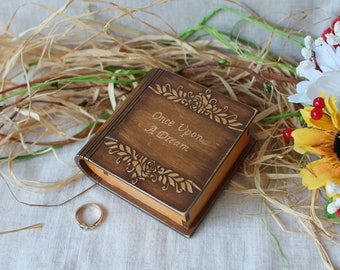 Engagement ring box Wedding ring box Wedding ring pillow Jewelry box Ring bearer pillow Proposal ring box Ring bearer book box Personalize
