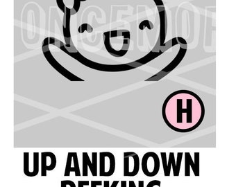Up and Down Peeking Munchkin Vinyl WITH bow - (H)