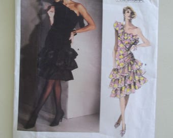 Givenchy Dress Pattern ~ Vogue 1702 ~ Vintage 1980's Dress ~ Vogue Paris Original ~ Size 8