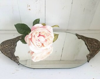 Ornate Mirrored Vanity Tray