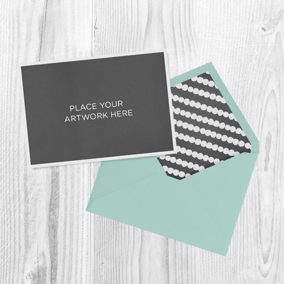 Download Items similar to Mockup · A7 Greeting Card and envelope ...