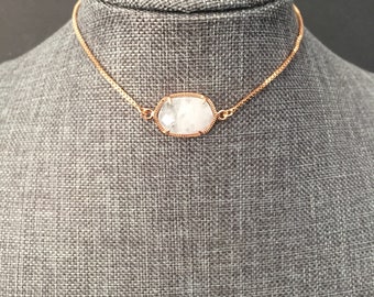Mother of the groom Mother of the bride clear quartz necklace Soul sister in law healing solitaire necklace for daughter in law gift MIL