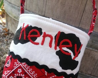 Personalized Baby Purse, Cow Purse, Tiny Purse, Purse for One year old, Baby Cowgirl Purse