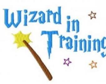 Bogo Free, Buy 1 Take 1 Embroidery Design, Wizard In Training Embroidery Design, Instant Download, Stitched, PES format