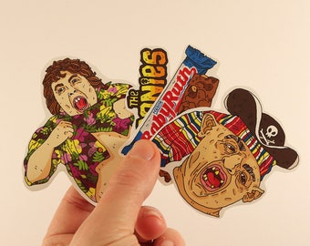 the goonies stickers laptop labels tags illustration