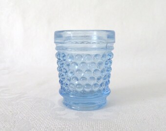LE Smith, Blue Hobnail Toothpick Holder