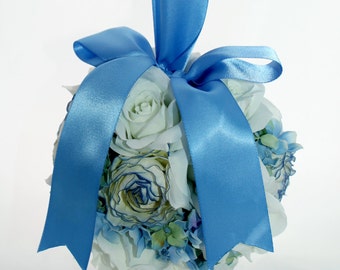 Something Blue Silk Pomander