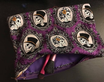 Gothic Makeup Bag, gothic pencil case, gothic bag