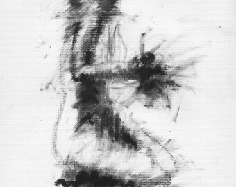 Haunting Fine Art Figure Drawing, No. 66