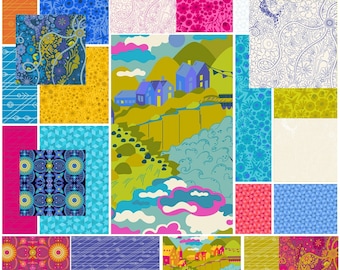 Alison Glass - Diving Board - Fat Quarter Bundle - *****ONLY 23 Prints