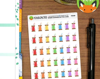 Needle and thread - Crafting Craft Sewing - Planner Stickers (F0088)