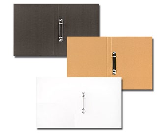 Muji 2 Ring Binder - Refillable 2 Ring Binder, 2 Ring Kraft Binder, 2 Ring Pocket Binder, 2 Ring Clear Binder, Binder Folder, A5, A4, B5