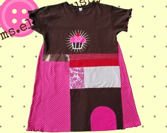 Artsy Tunic, Womens Clothing, Tunic, Womens Graphic Tee, Upcycled Tunic, Upcycled Shirt, Funky, Lagenlook, Artsy Dress, Eco Friendly
