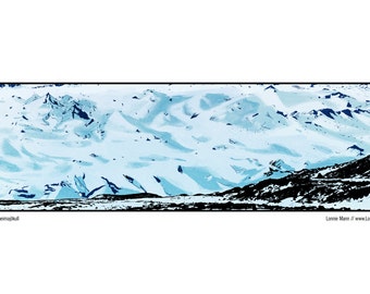 The Glacier Sólheimajökull 11x17 Art Print
