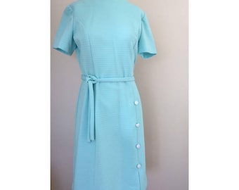 Vintage Joan Curtis Baby Blue Dress