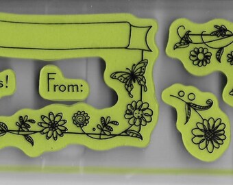 Rubber Stamp Set -- NEW -- For The Envelope Cling Stamps -- Inkadinkado Brand -- (#1349)