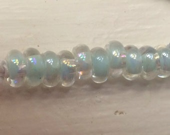 10 Donut Handmade Lampwork Beads - Heavenly, 10mm (22415)