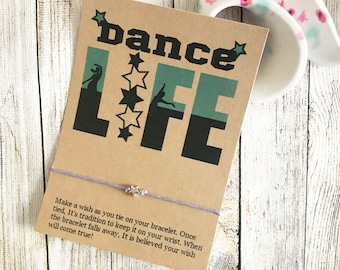 Dance Team Gift, Dance Team, Dance Party Favors, Dance Bracelet, Dance Wish Bracelet, Wish Bracelet, Dance Team