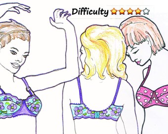 BRA DOWNLOAD Pattern BALCONY Underwired Bra by Merckwaerdigh