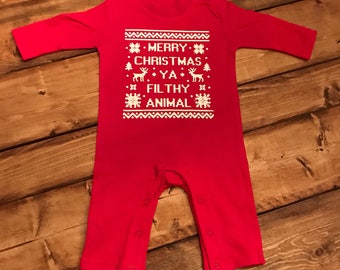 Merry Christmas Ya Filthy Animal Pajamas