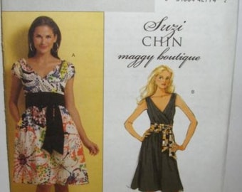 Womens/Misses Suzi Chen Dresses & Sash Sewing Pattern/Butterick B5319 Size 8-14
