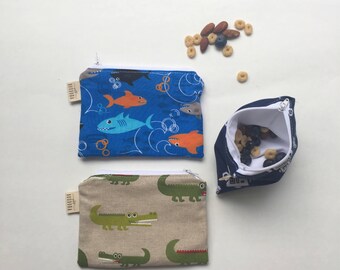 Reusable Snack Bag- Reusable Zipper Bag- Snack Bag