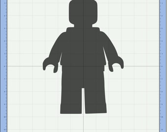 Brick Mini Figure Toy / SVG / Cutting File / Stencil / Silhouette / USA
