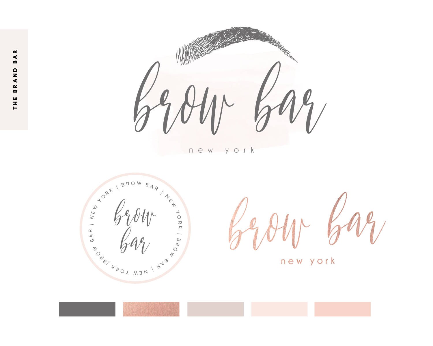 Eyelash Makeup Artist Logo Design Brow Bar Logo Microblading