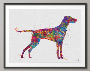 Hungarian Vizsla Dog Watercolor Print Pet Gift Dog Love Puppy Friend Dog Dog Art Customizable Animal Poster Vizsla Magyar Dog Poster-1116