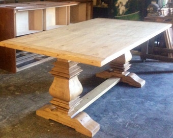 Handcrafted Pedestal Table